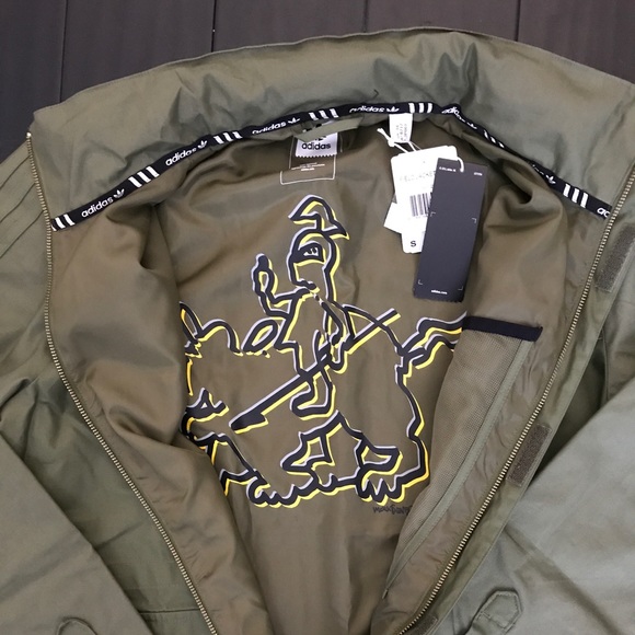 MEN'S ADIDAS ORIGINALS FIELD JACKET Olive Cargo - Picture 5 of 5