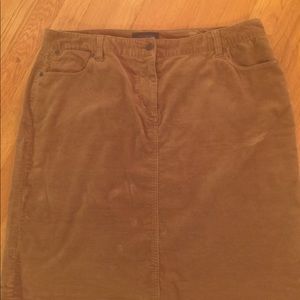 Talbot Cognac color Jean (corduroy) skirt