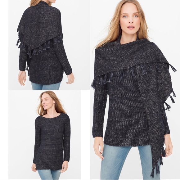 White House Black Market Tops - White House Black Market Knit Sweater and.Scarf XS