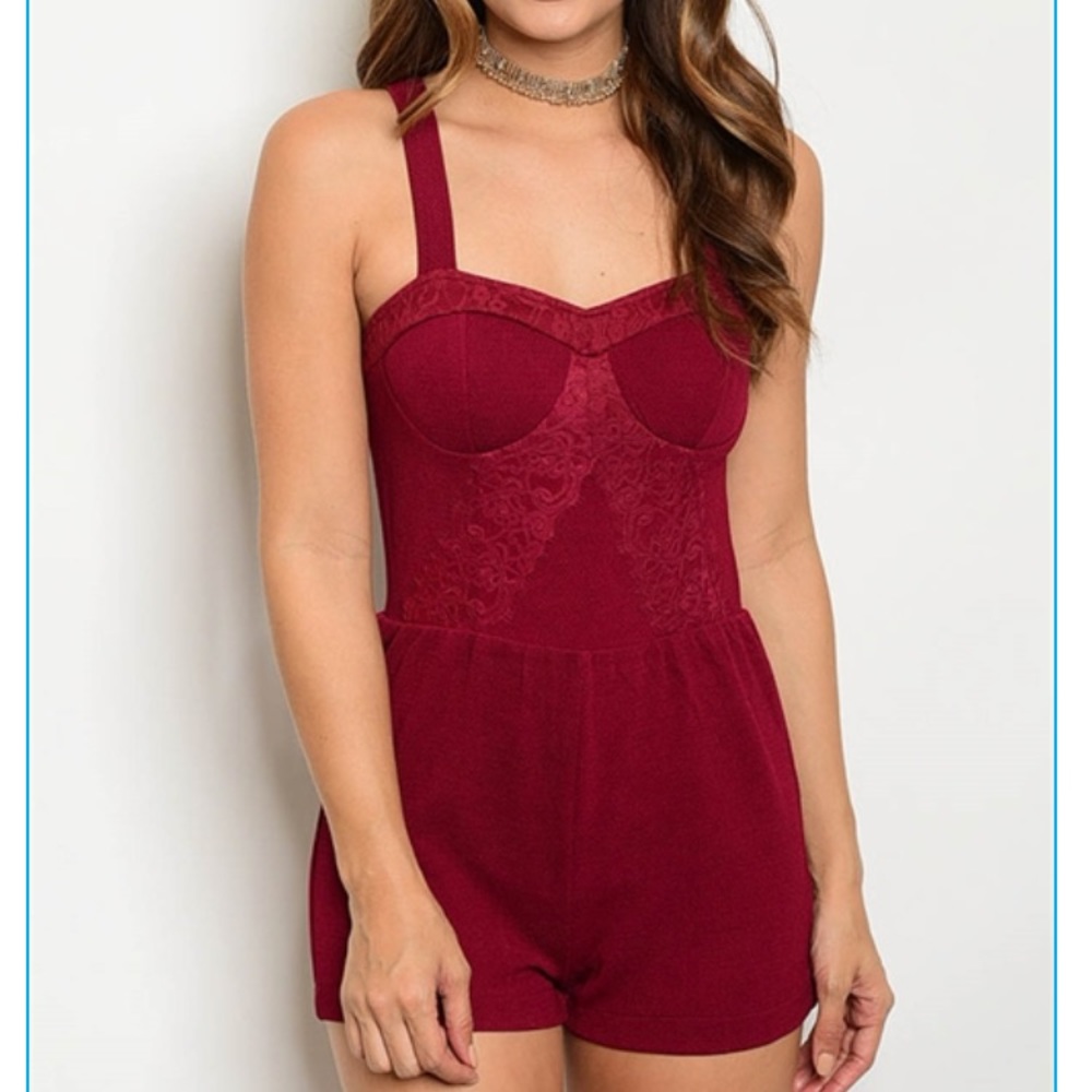 Maroon Romper