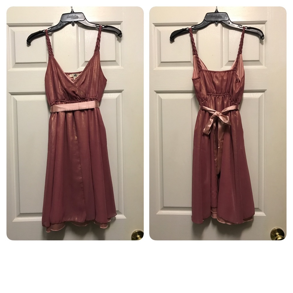 Rise gold dress