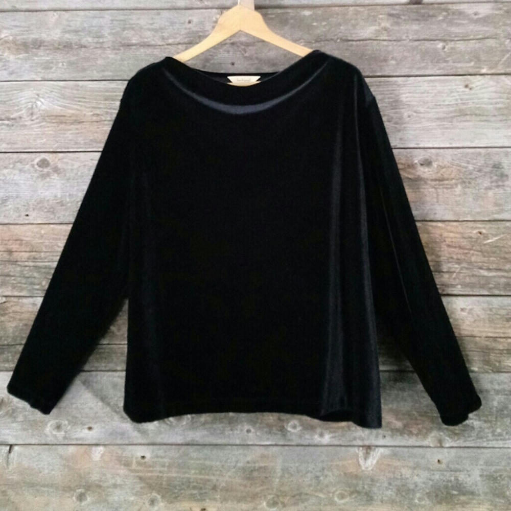 Bechamel XL velvety long sleeve stretchy shirt