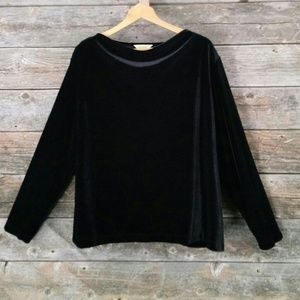 Bechamel XL velvety long sleeve stretchy shirt