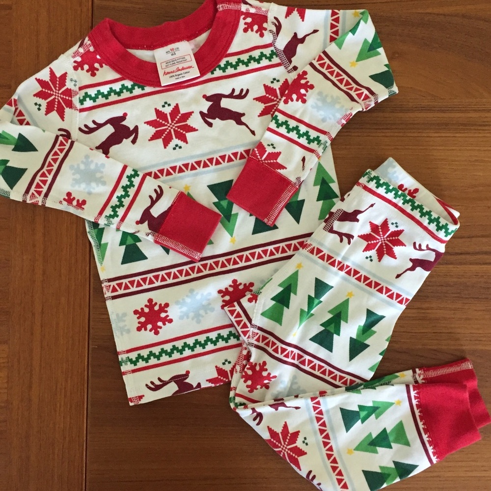 Hanna Andersson Holiday PJs size 90/3T