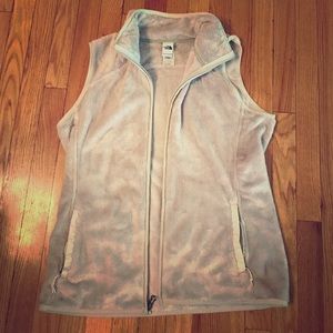 North Face fuzzy vest