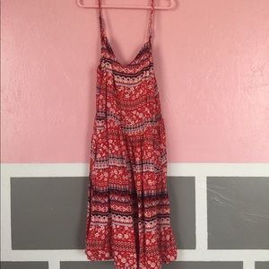Red tribal dress