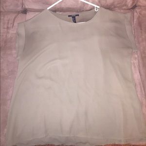 Olive green short sleeve blouse