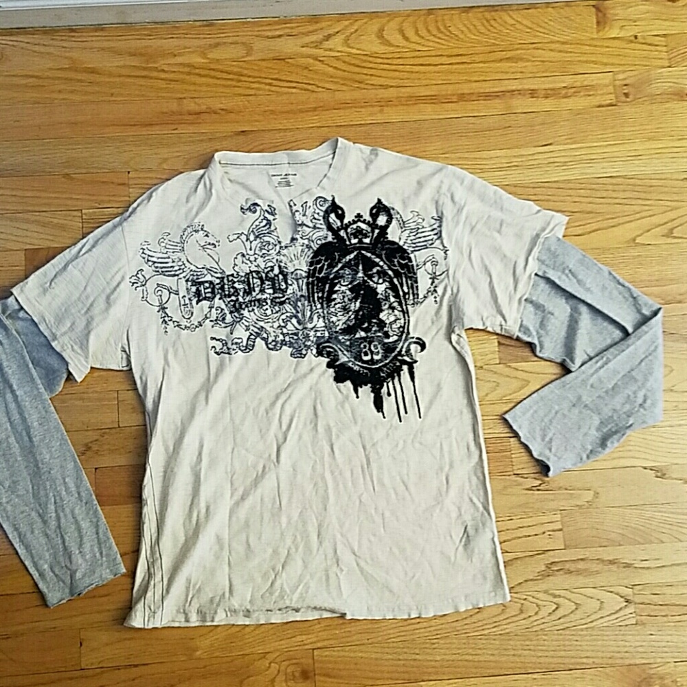 Mens DKNY long sleeve t shirt