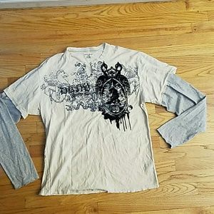 Mens DKNY long sleeve t shirt