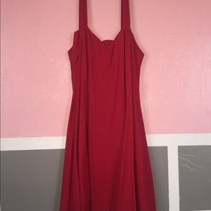 Mini Red Flared Dress