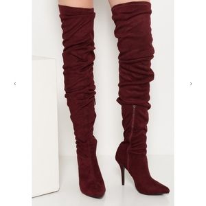 High knee boots