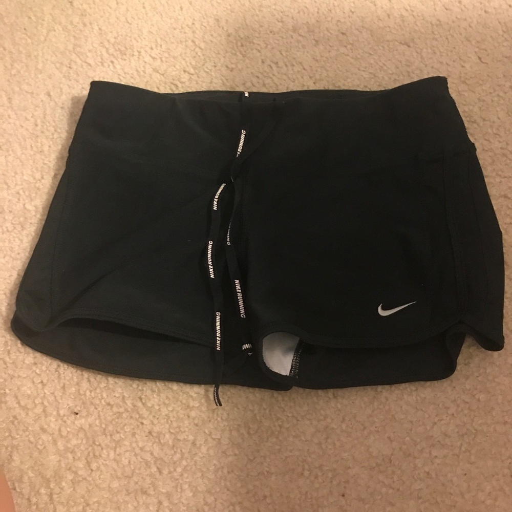 Nike running bum shorts, women's medium