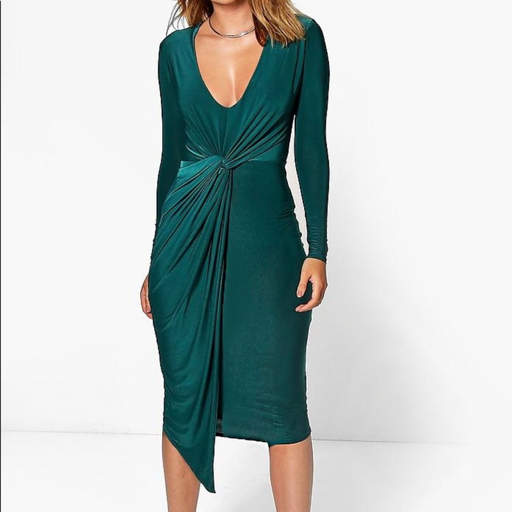 Wrap Midi Dress
