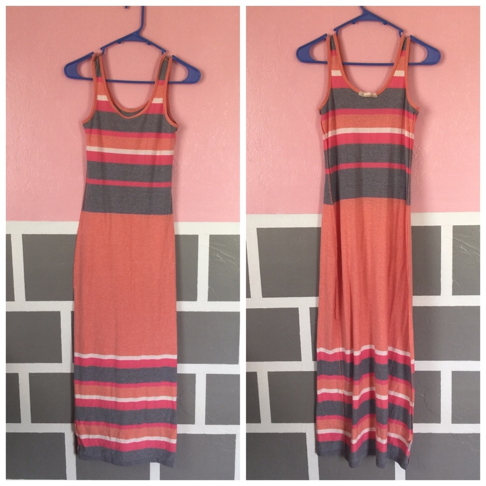 Striped Long Dress