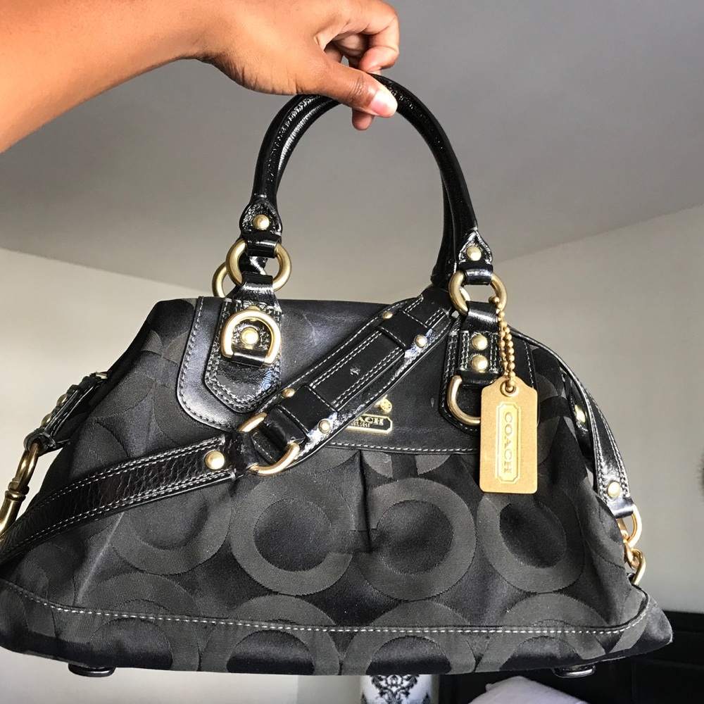 Coach black satchel