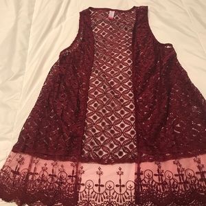 Lace vest