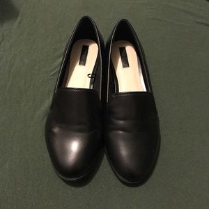 Black loafers