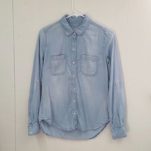 Denim Chambray Button Down Shirt