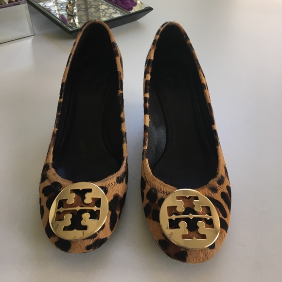 tory burch leopard wedge