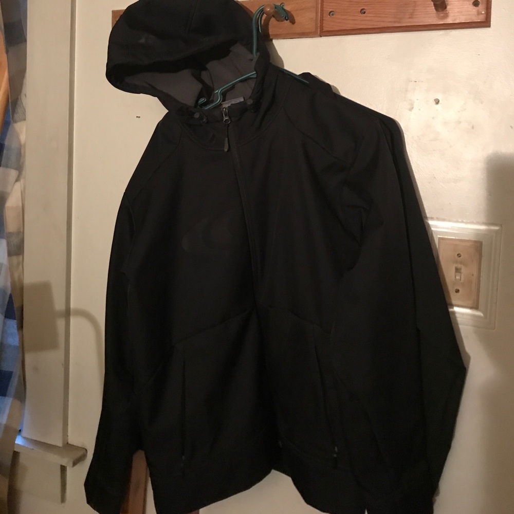 Hooded black Solomon jacket