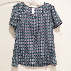 Francesca’s Love notes Geometric Blouse