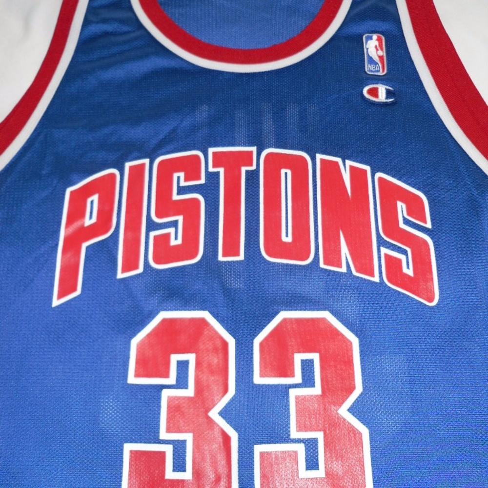 90's Champion NBA Detroit Pistons Hill Jersey