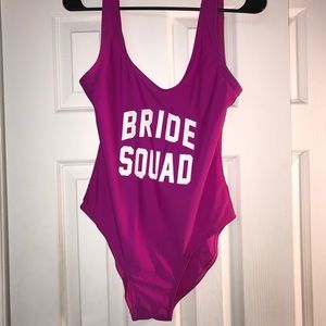 One piece bathing suit