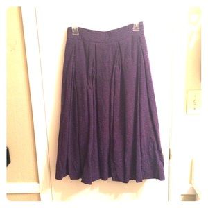 Vintage 50s full midi skirt- purple & black tweed