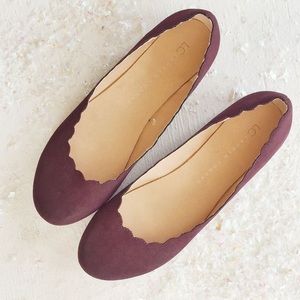 LC Lauren Conrad scalloped flats