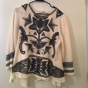 Gently worn Free people blouse size XS