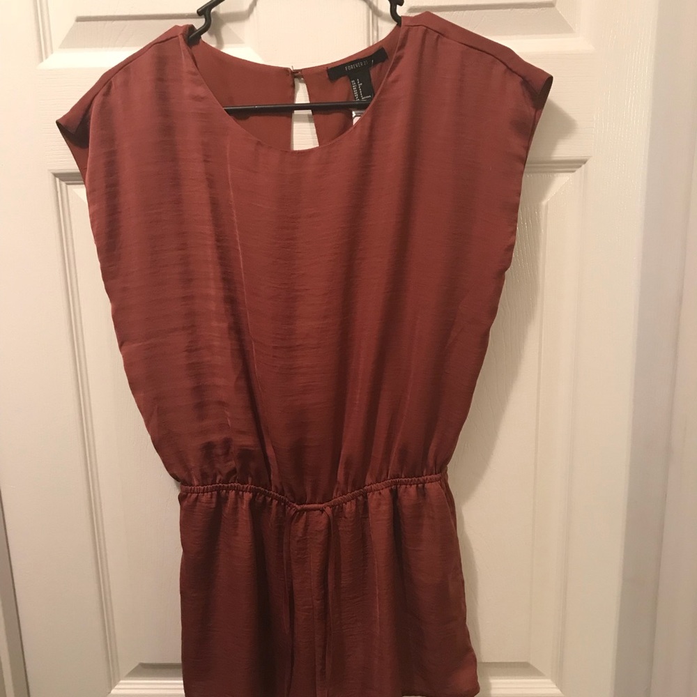 NWT Forever 21 Bronze Romper