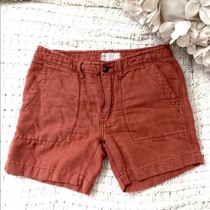 Free People cotton/linen shorts