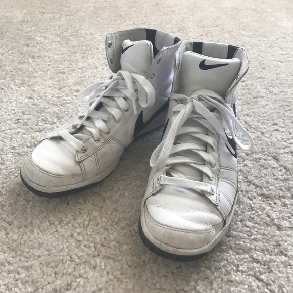 Nike Shoes - Nike High Top Sneaker in Classic White Color