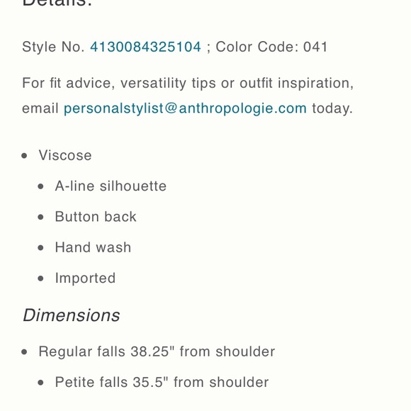 Anthropologie Maeve Elia Cold Shoulder Dress - Picture 3 of 4