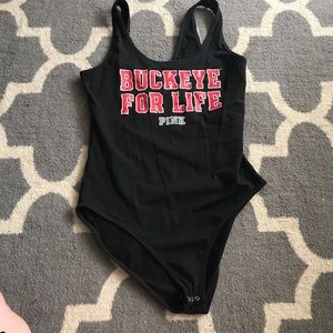 Never been worn PINK OHIO STATE bodysuit