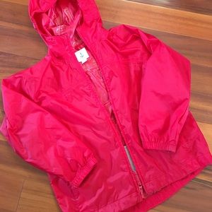 Lands end kids rain jacket great used condition