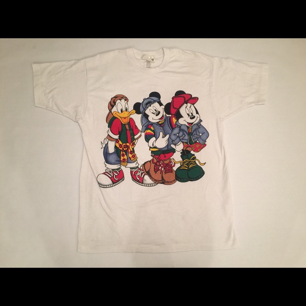 ‼️SOLD‼️ VTG Mickey Donald Minney T Shirt Disney - Picture 1 of 8