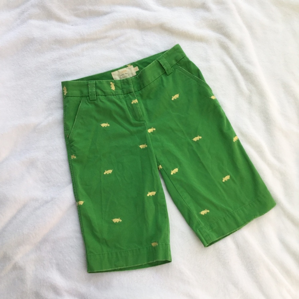 J. Crew Chino Bermuda Hippo shorts
