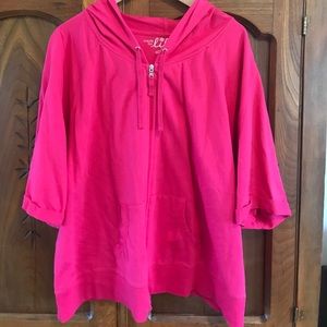 Half Sleeve Hooded Sweatshirt