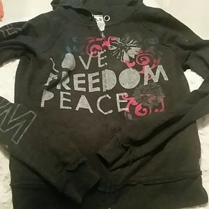 Love freedom peace hoodie