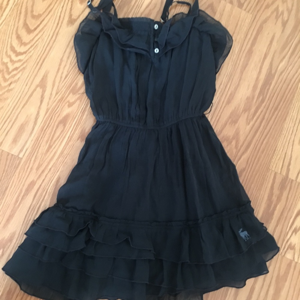 Abercrombie navy blue dress excellent condition
