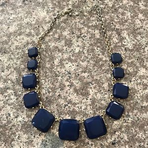 Navy blue stone necklace