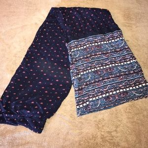 Printed wide-leg pants