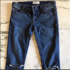 Free people distressed ankle jeans