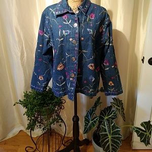 Embroidered Denim Jacket