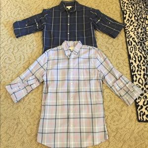 NWOT SET OF 2 MENS ALL COTTON SHIRTS SIZE SMALL