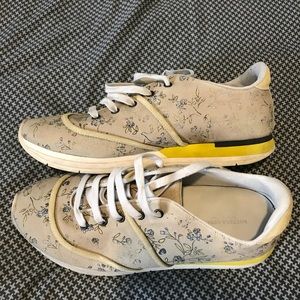 Bottega Veneta Floral Canvas Sneakers