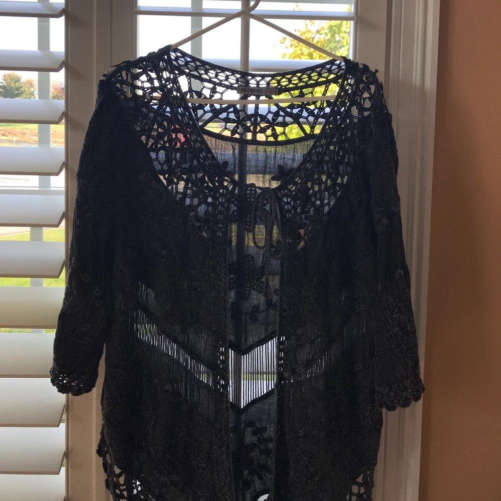 Lacy Cardigan Vest