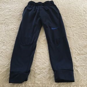 Navy blue nike joggers
