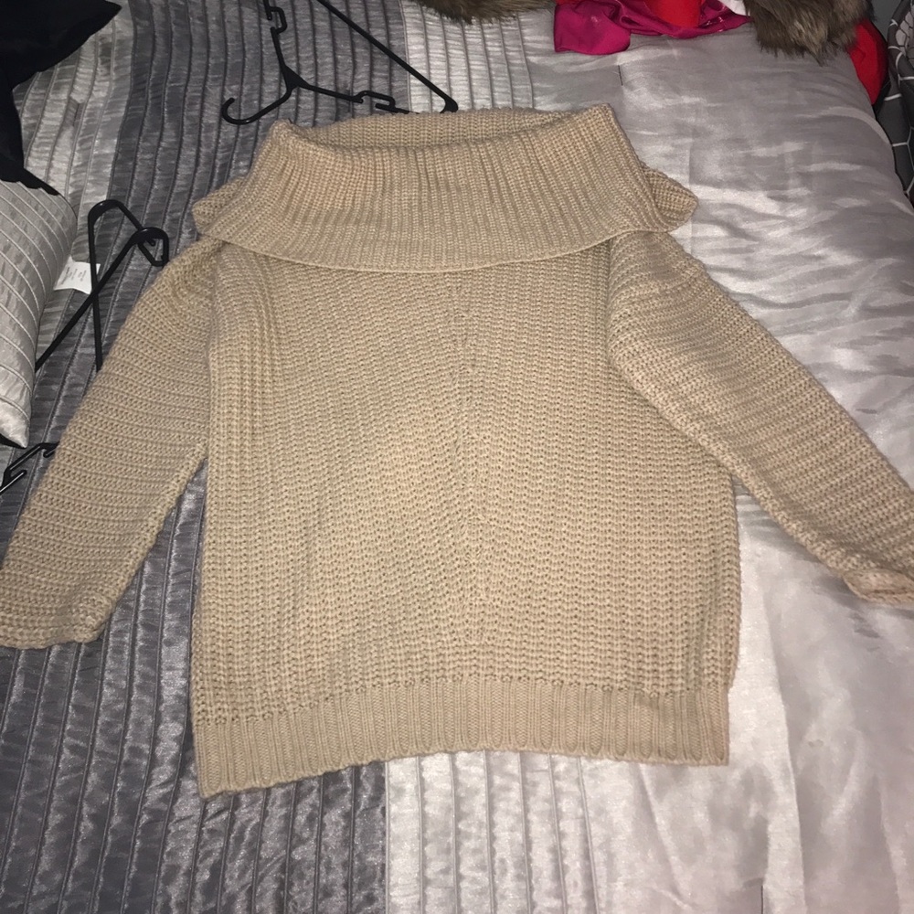 Missguided brown oversized sweater dress - Picture 1 of 5